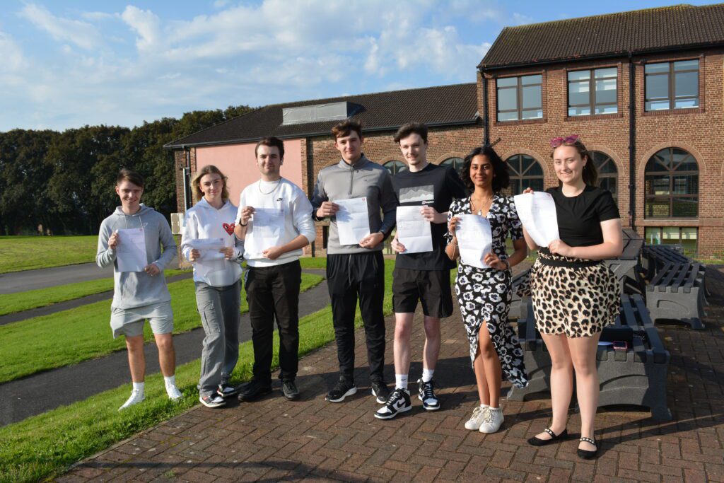 Cowley Sixth Form College celebrating outstanding results day achievements