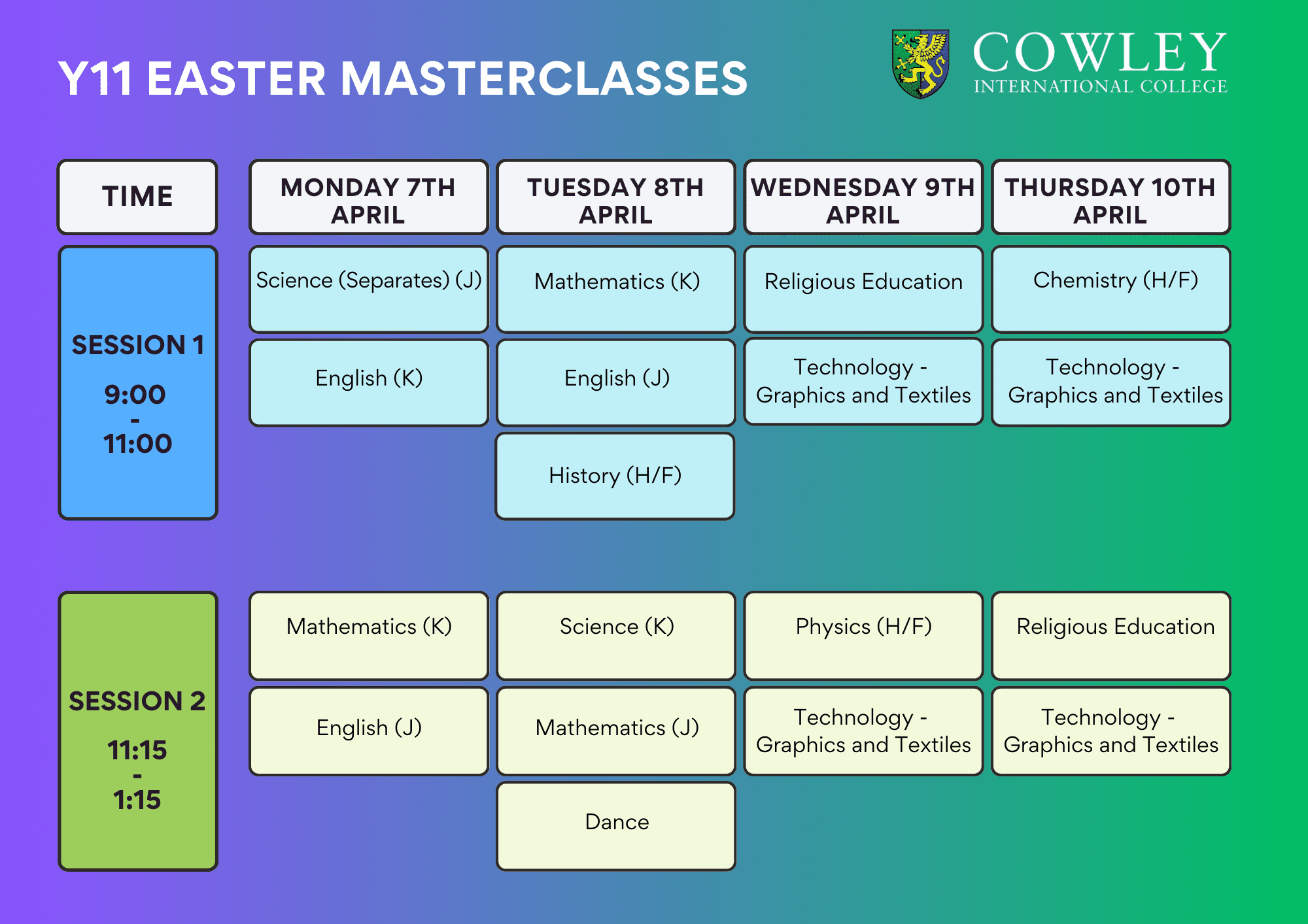 Y11 Revision 2