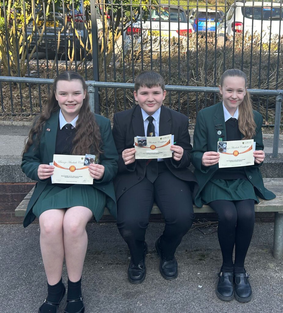 Year 7 Students Celebrate Prestigious Bronze Award Achievements
